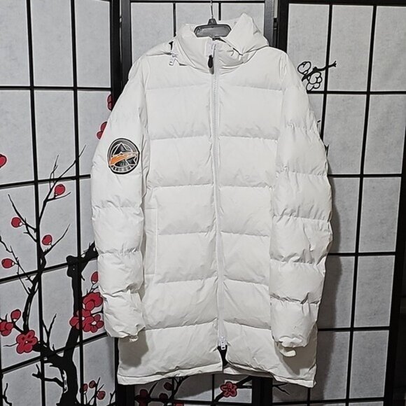 Avirex Primaloft Parka White Puffer Coat Size XXL New - Picture 2 of 11